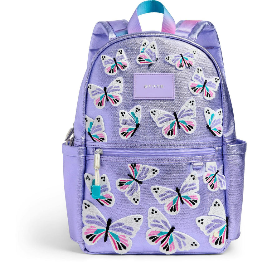 Kane Mini Backpack, Metallic 3D Butterfly