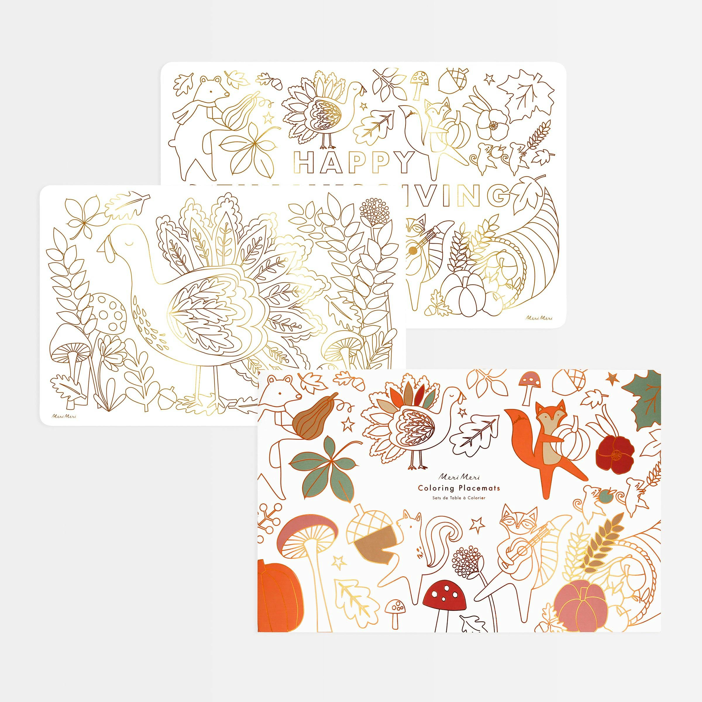 Thanksgiving Coloring Placemats