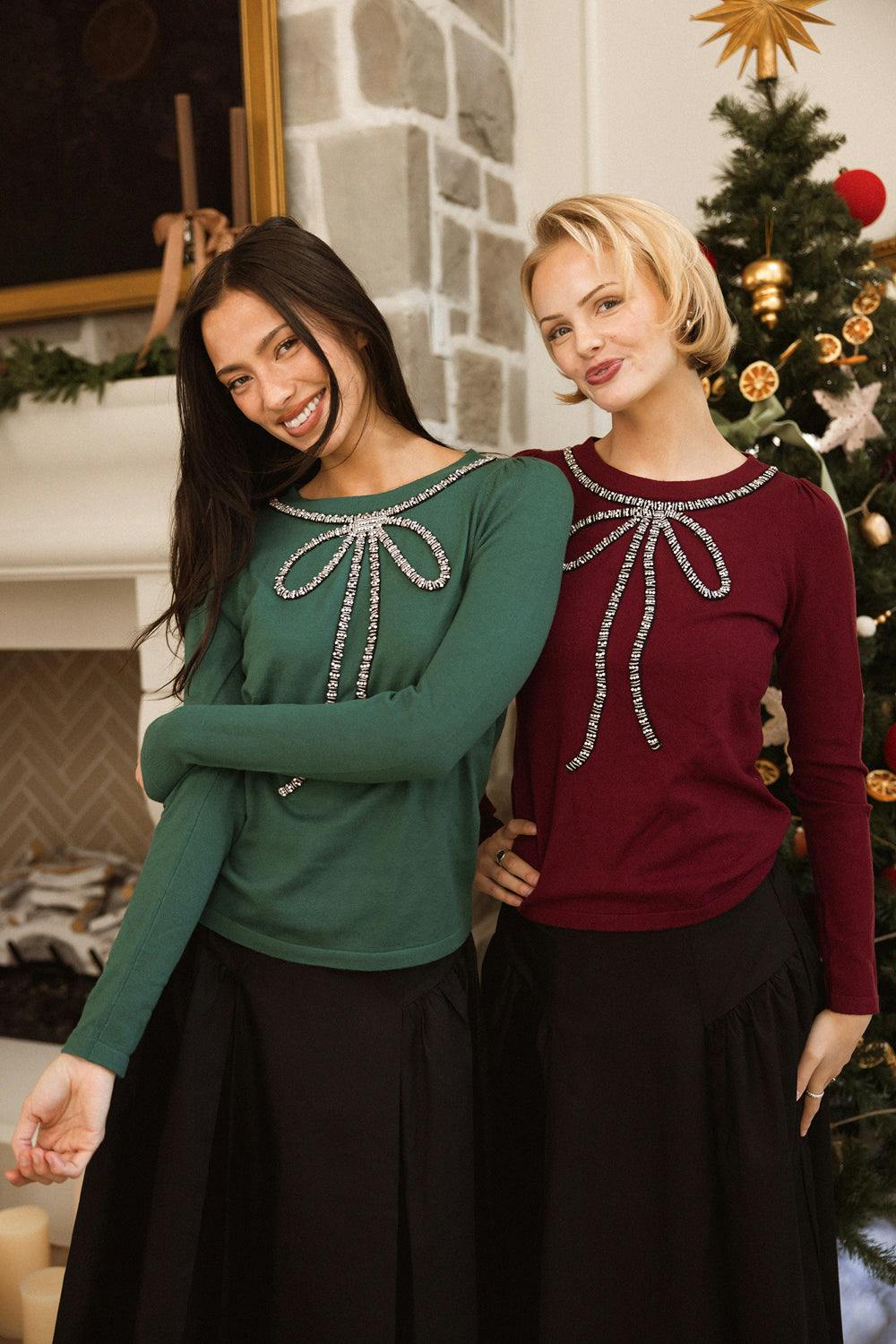 Rhodes Sweater in Emerald