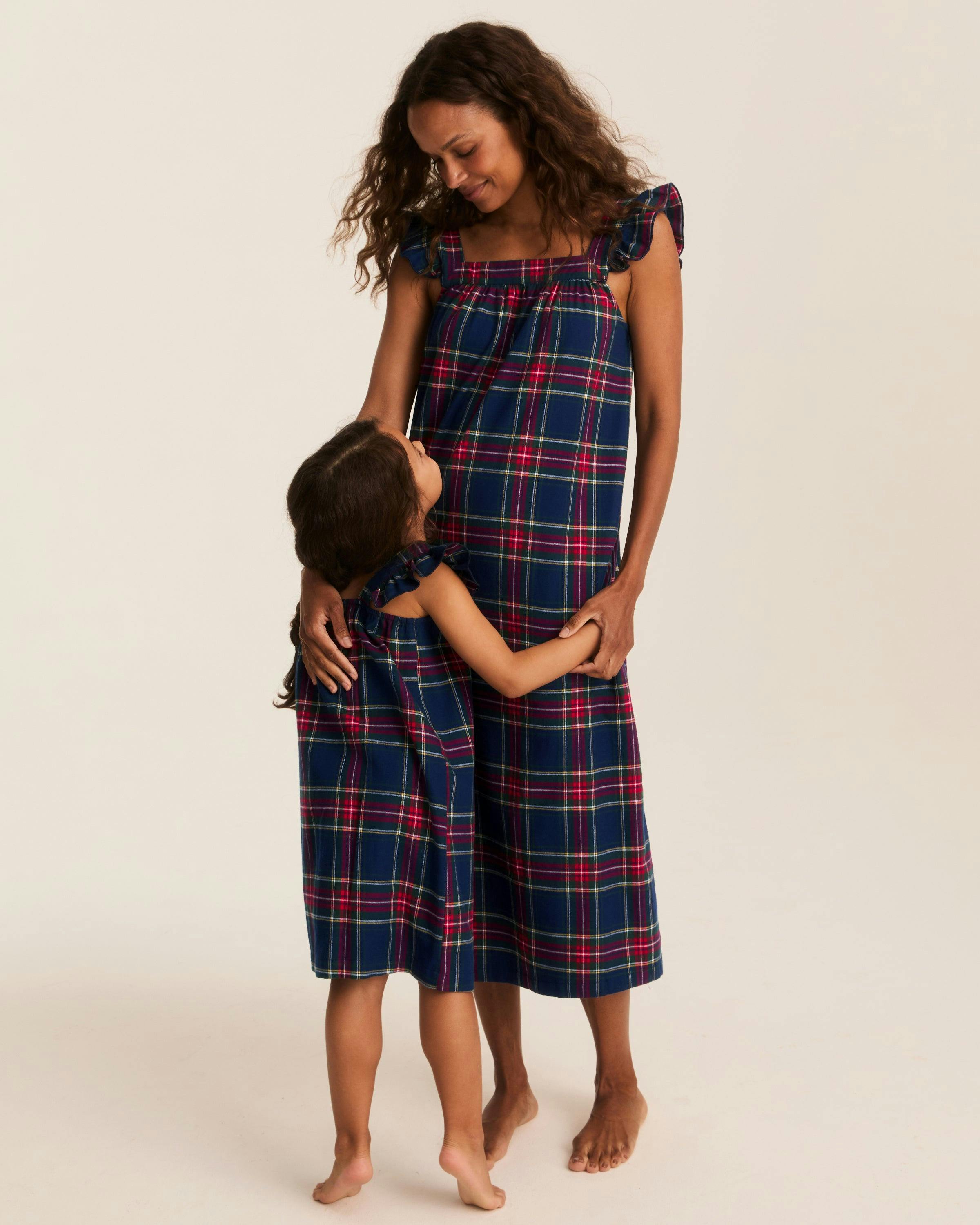 Women's Brushed Twill Clara Nightgown in Windsor Tartan