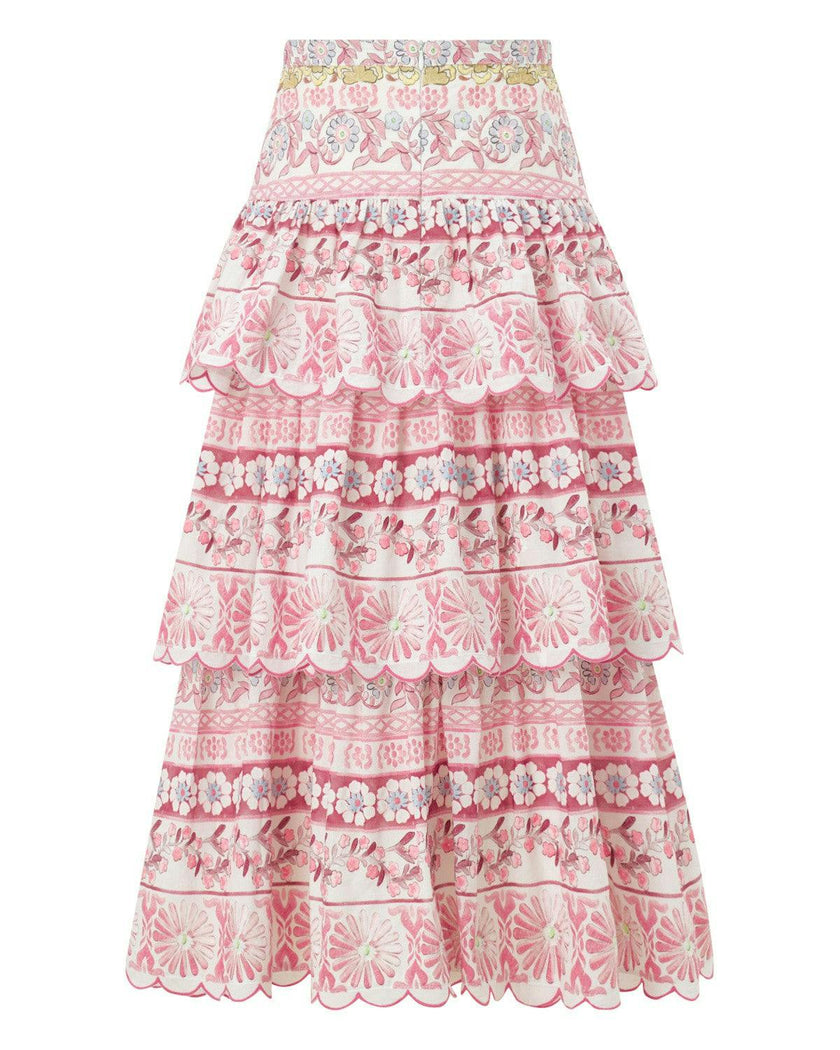 Lara Embroidered Maxi Skirt