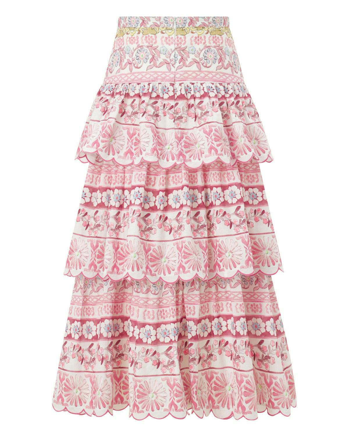 Lara Embroidered Maxi Skirt