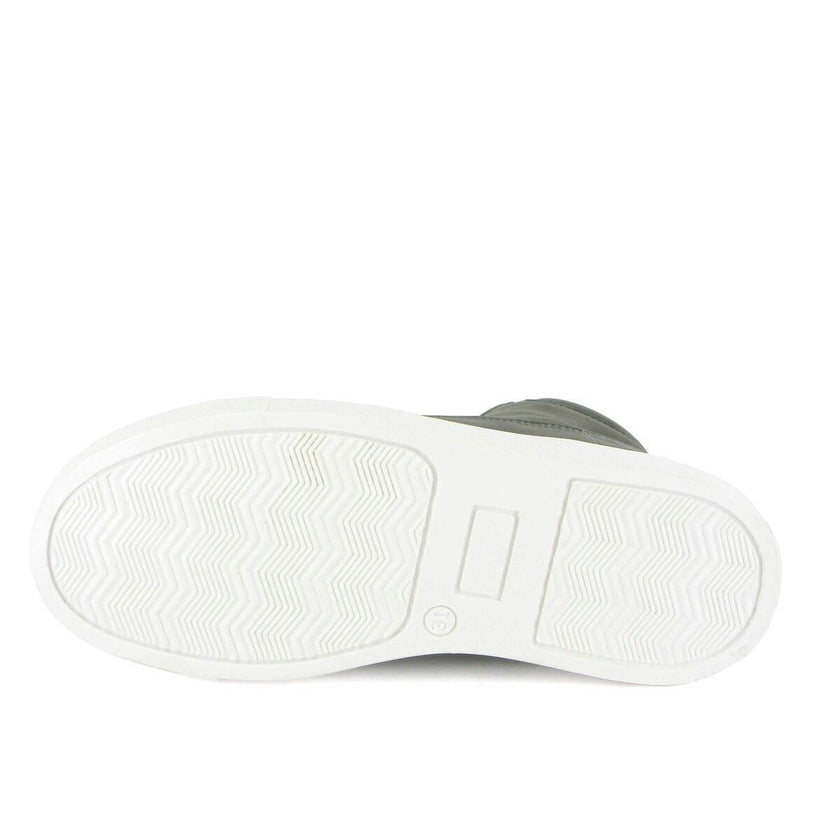 Nubuck Leather Sneaker Boots, Grey
