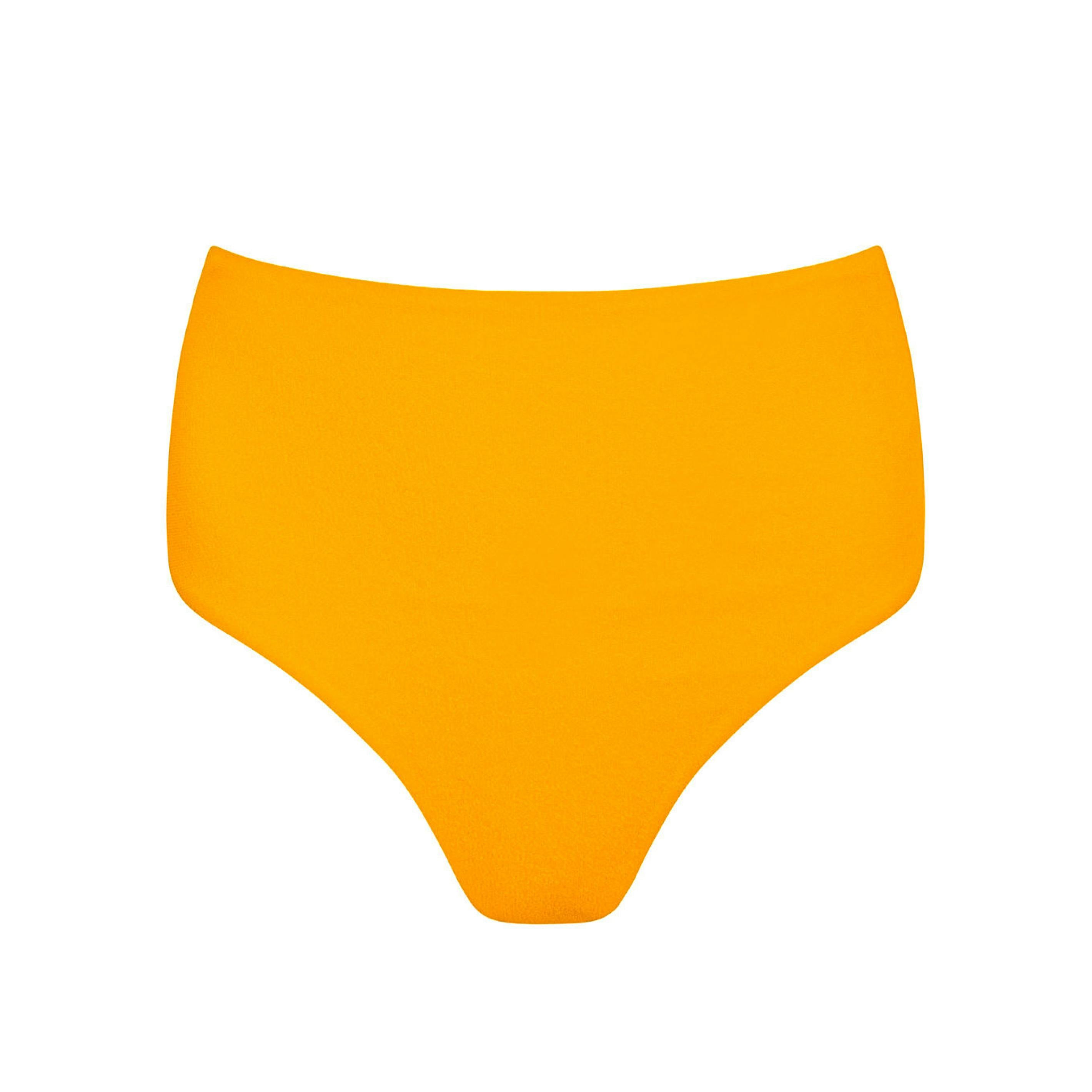women's marigold terry high waisted bikini bottom