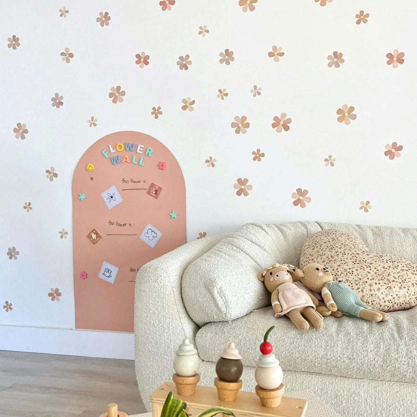 Peel & Stick Fabric Wall Stickers - Flowers