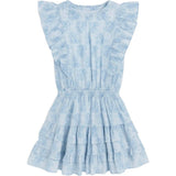 Gustavia Dress Mini Roses Blue