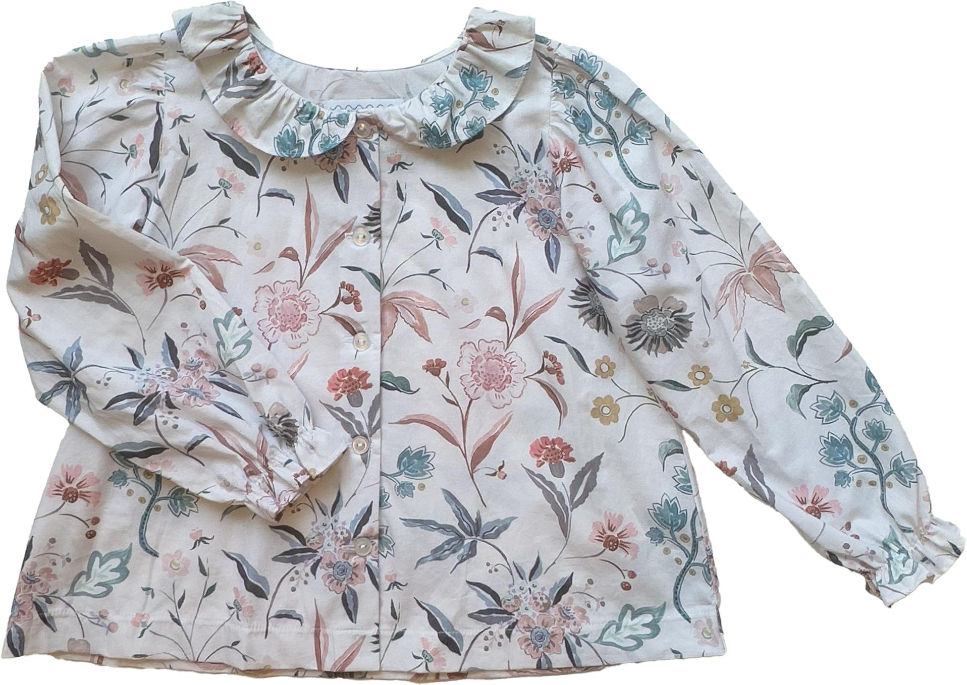 Farrah Top in Field Botanical White