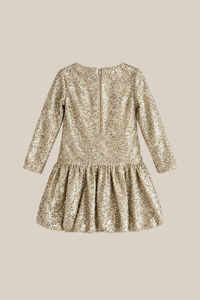 Mini Luminaria Dress in Champagne Sequin