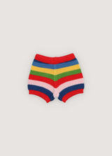 Canela Short Tulip Red Multicolor Stripes
