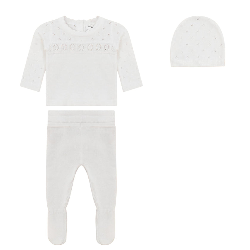 Knit Lace Texture 3Pc Set