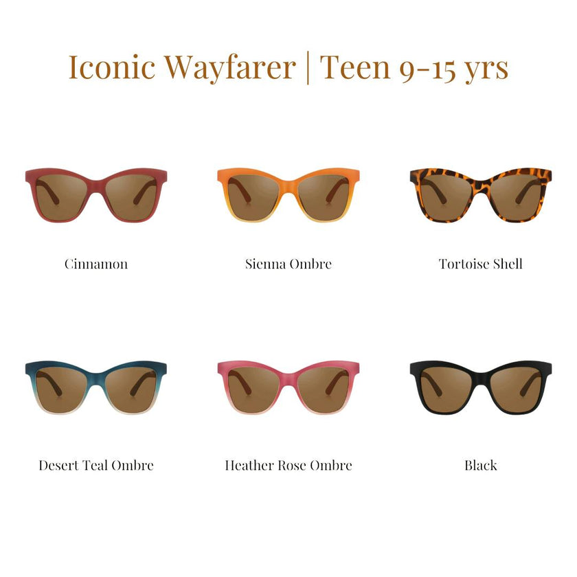 Iconic Wayfarer Ombre | Polarized Sunglasses | Teen | 9-14 Y | Tortoise