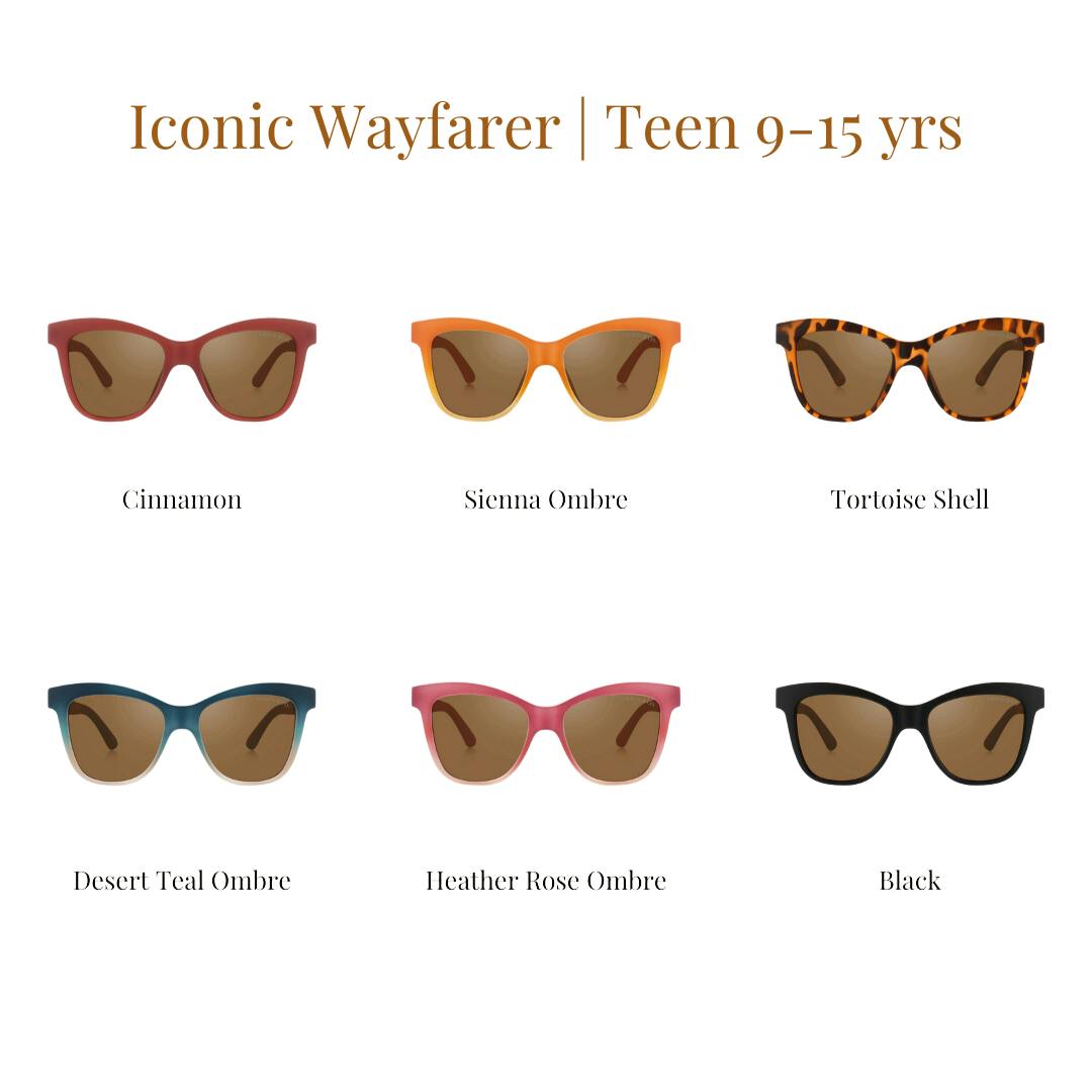 Iconic Wayfarer Ombre | Polarized Sunglasses | Teen | 9-14 Y | Tortoise
