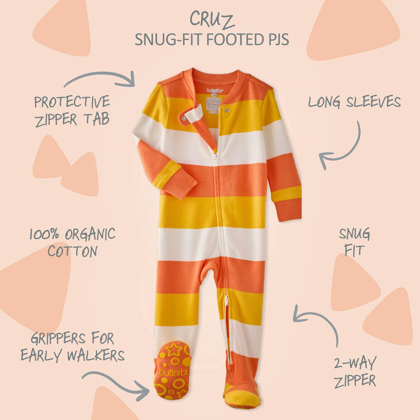 CRUZ Snug-fit Footed Baby Halloween Pajamas