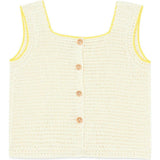 BONTON Citron Heart Pocket Crochet Vest