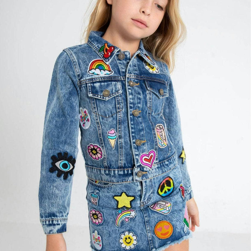All About The Patch Denim Skirt