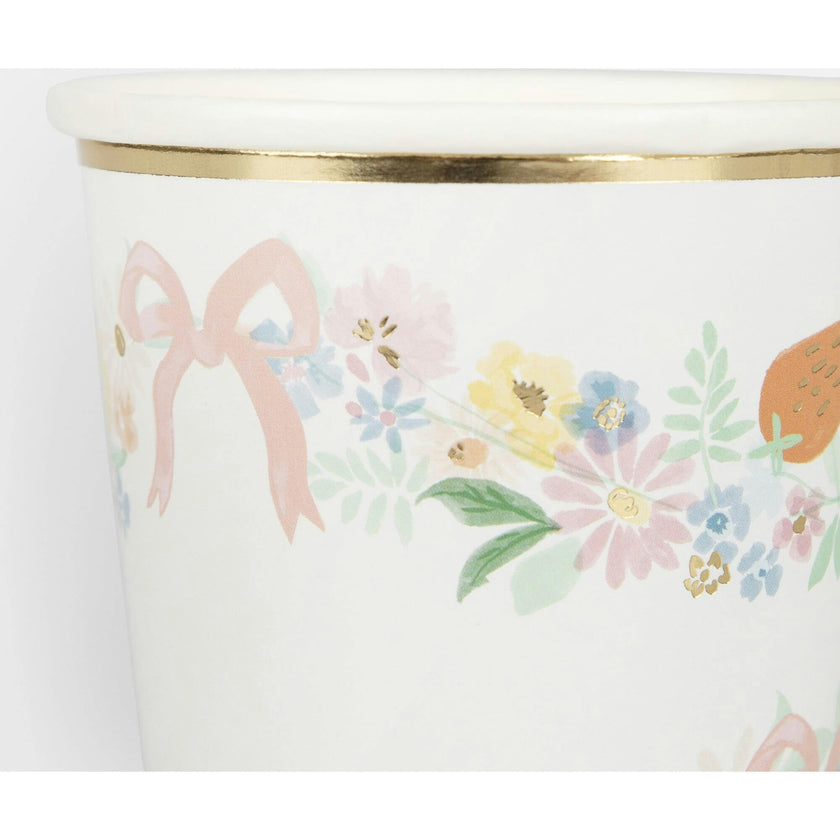 Elegant Floral Cups