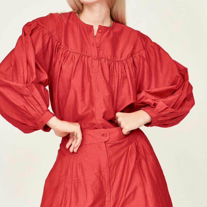 Calistoga Pant in Red