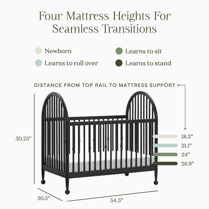 Namesake Alouette 3-in-1 Convertible Spindle Crib