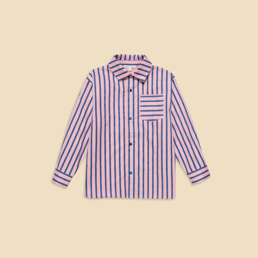 Stripe Button Down in Blue Note Stripe