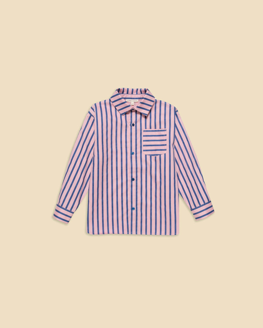 Stripe Button Down in Blue Note Stripe