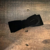 Double Velvet Bows, Black/French Blue Bundle Set