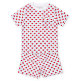 Charles Boys' Short Set - Schoolhouse Apples Blue