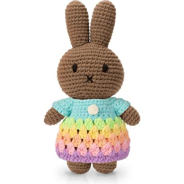 Melanie In Her Rainbow Dress Crochet Doll