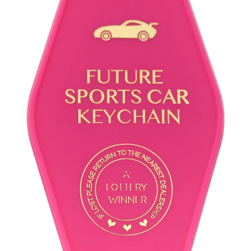 Future Sports Car Keychain