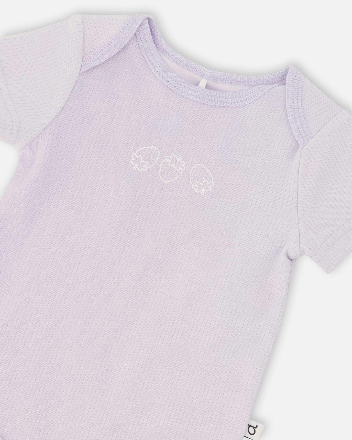 Evolutive Cotton Rib Jersey Onesie
