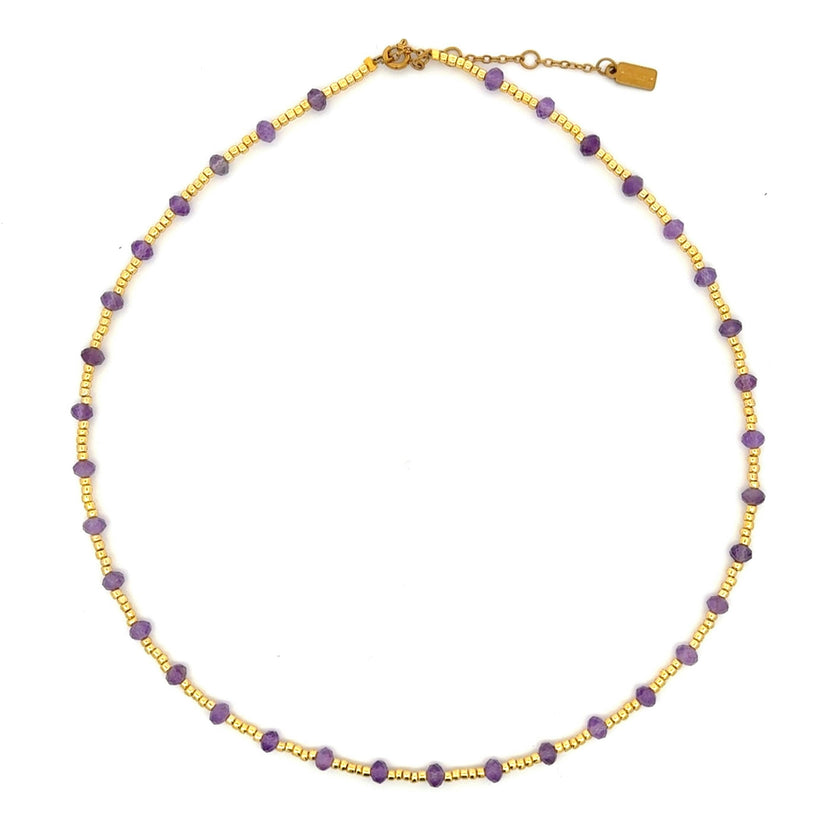 Beaded Gemstone Necklace