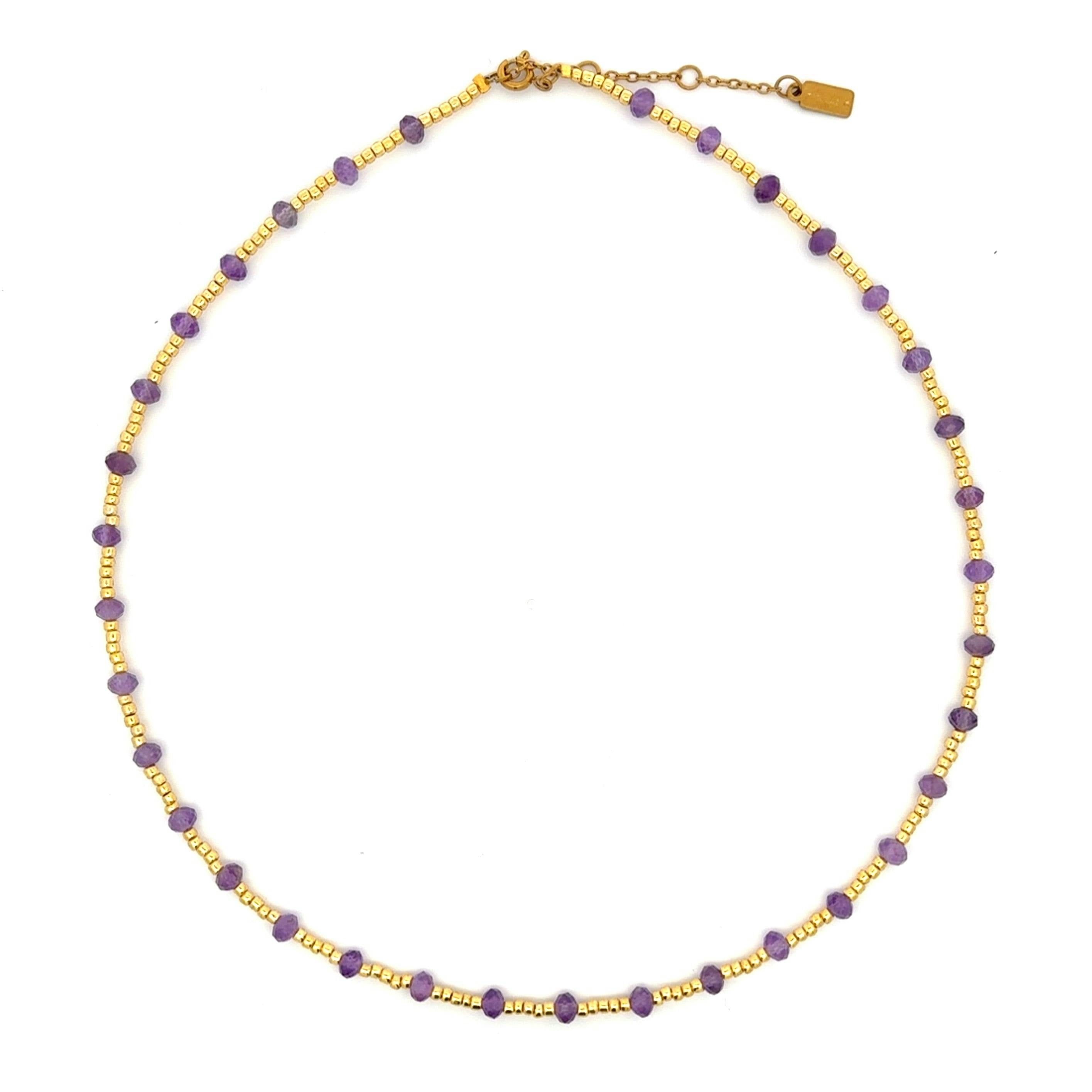 Beaded Gemstone Necklace