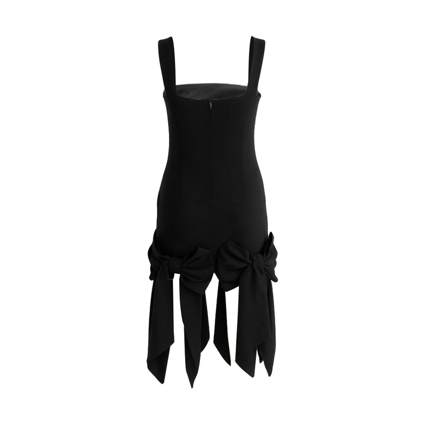 Black Elliston Bow-Tail Dress