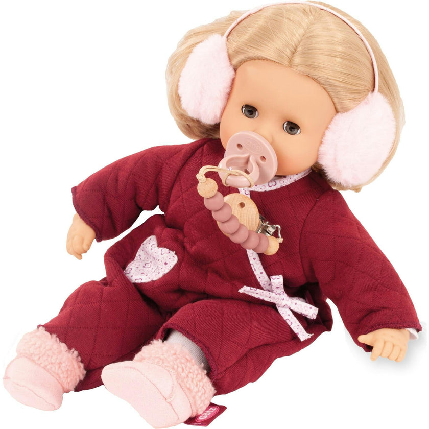 Gotz Muffin Jubilee Doll –13" Soft‑Body Baby with Blue Sleeping Eyes