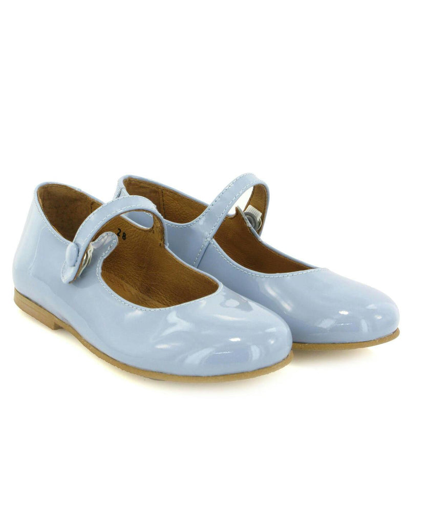 Patent Leather Mary Jane Ballerina, Sky Blue