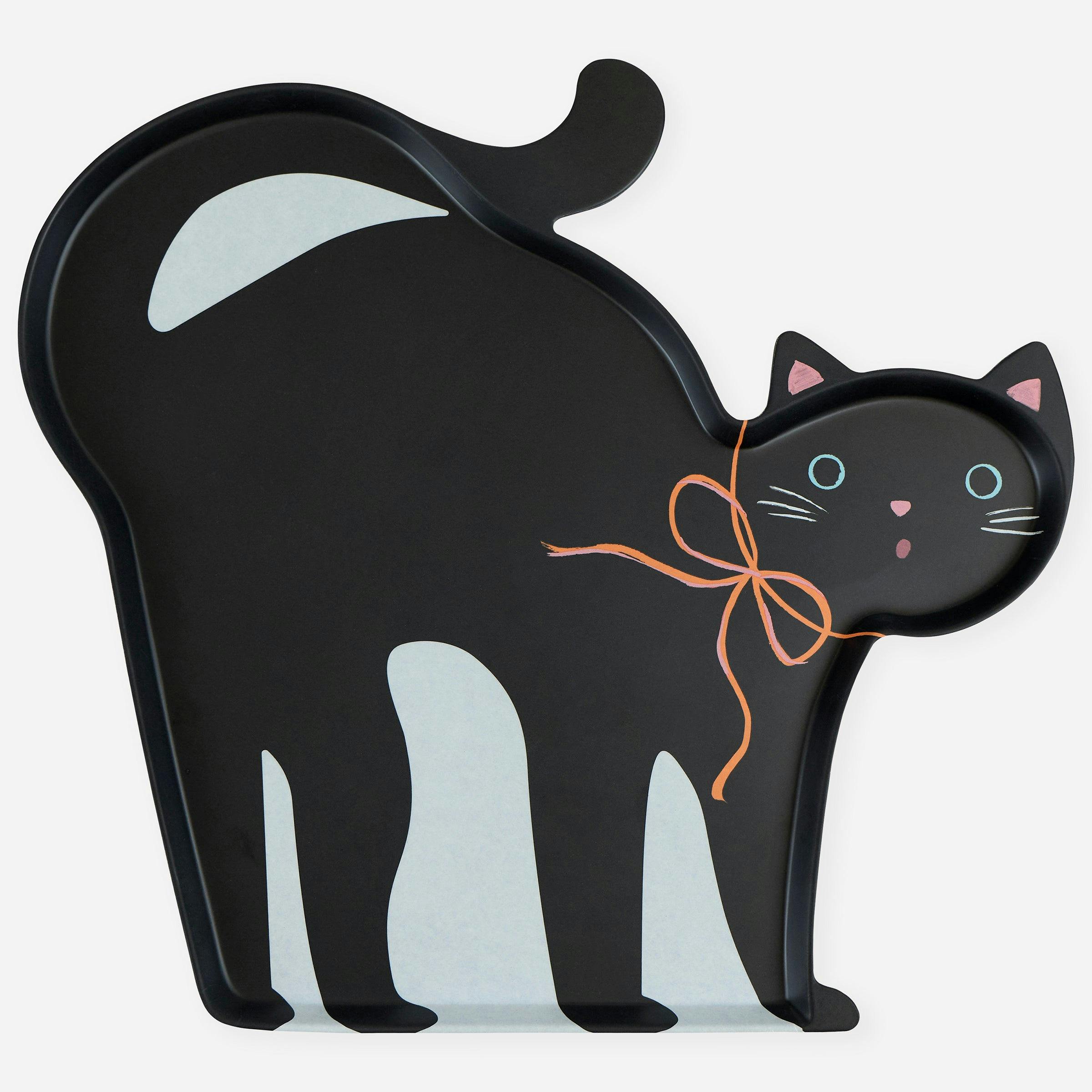 Halloween Cat Reusable Platter