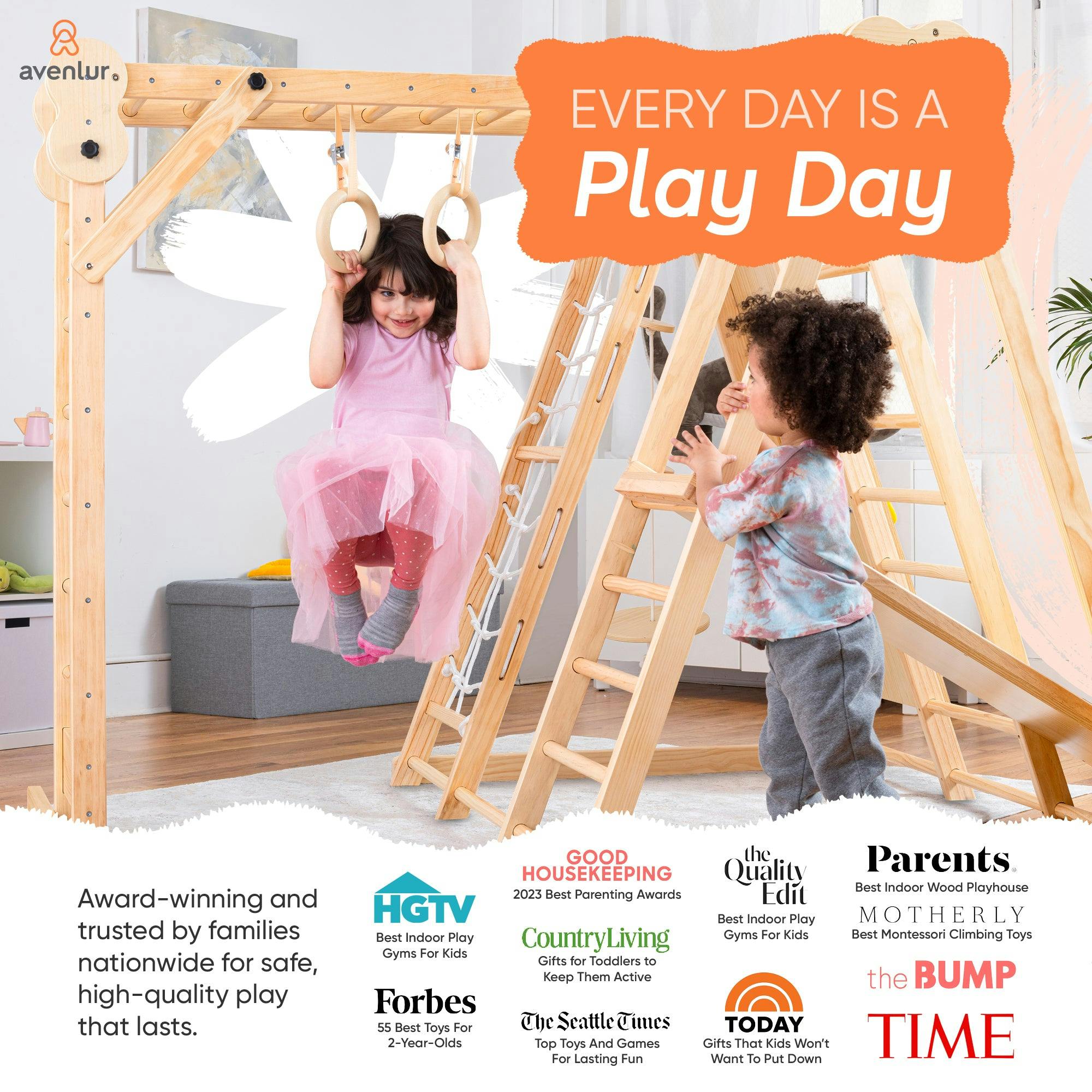 Chestnut - 8-in-1 Jungle Gym for Toddlers
