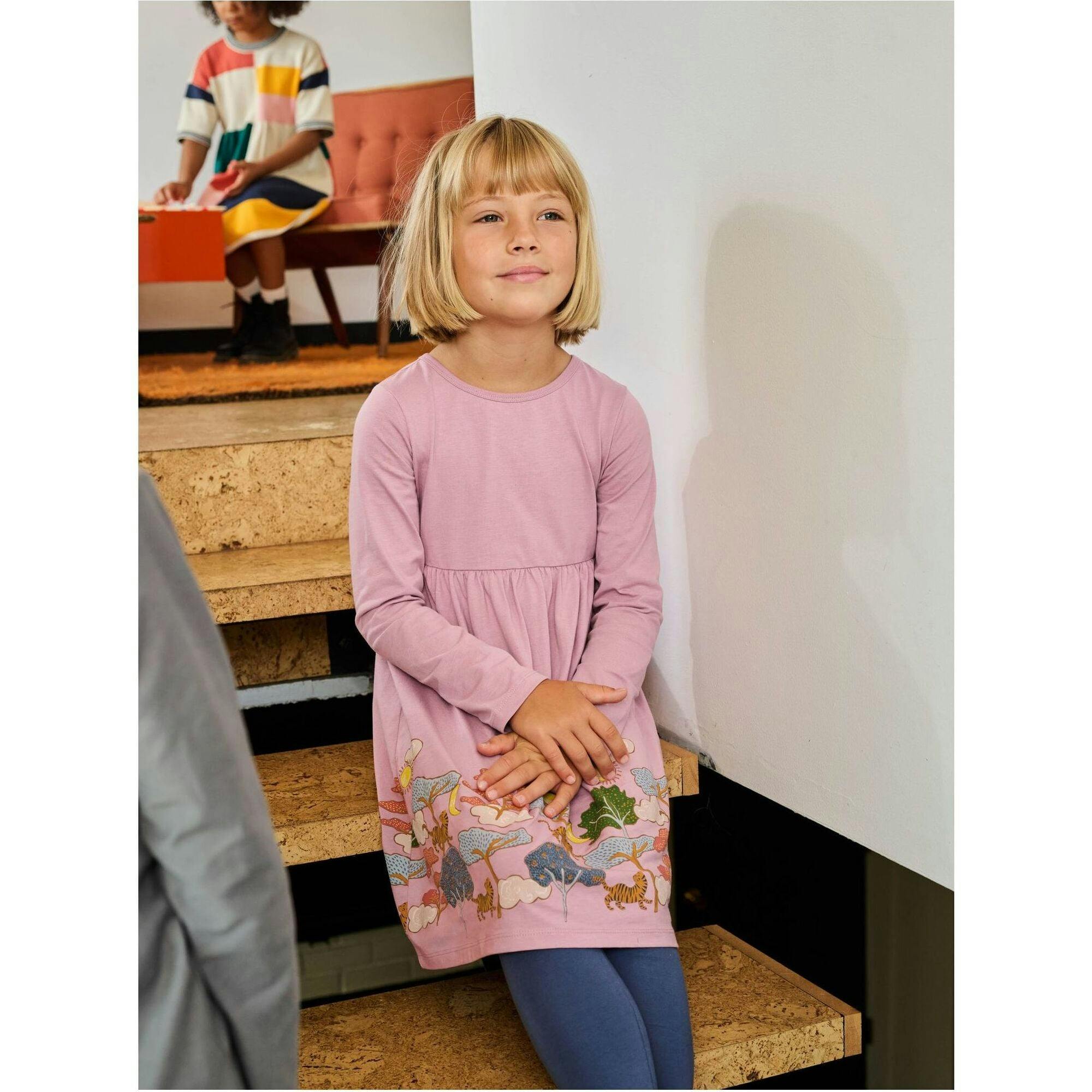 Story Skirted Dress, Pink