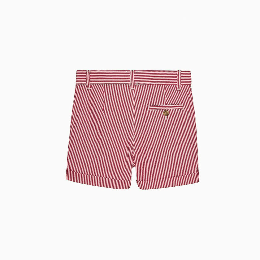 Charlie Chino Shorts in Red Stripe