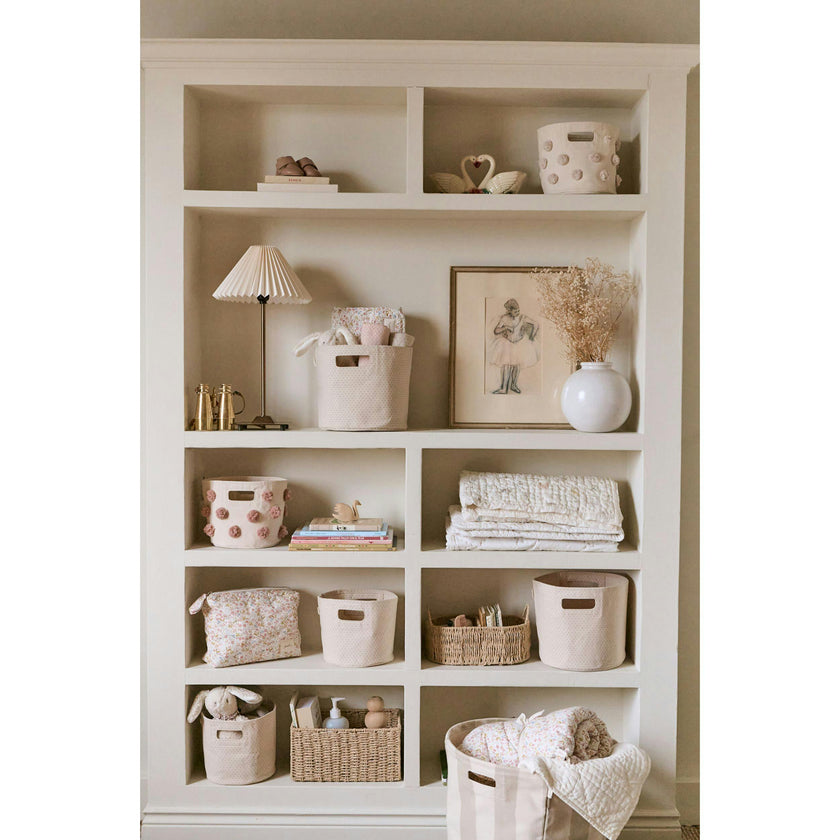 Printed Basket Mini - Pin Dot Sea