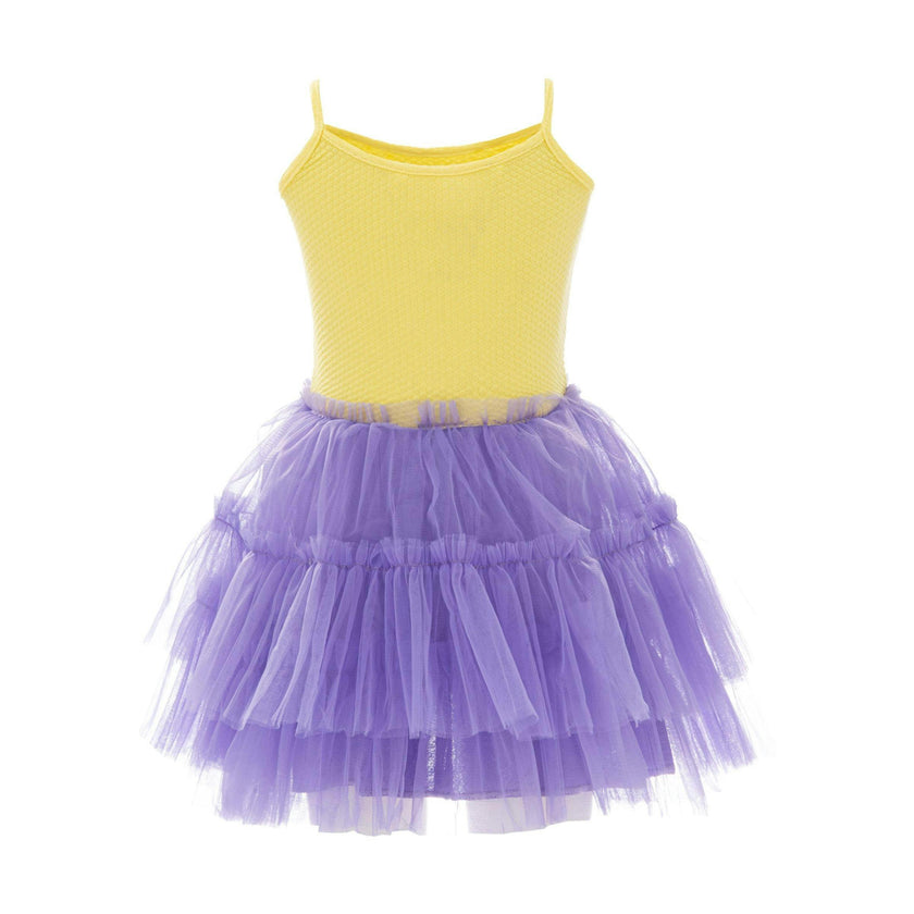 Purple Jenny Sequin Rainbow Tulle Dress