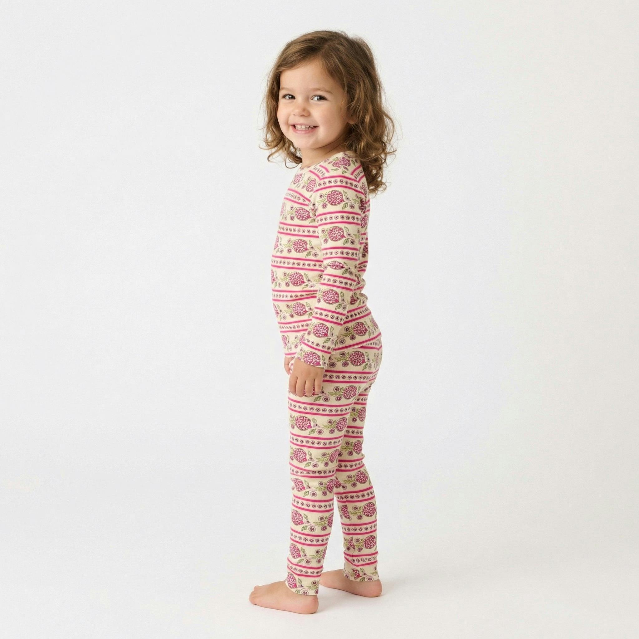 Pomegranate Soiree Bamboo Toddler Pajama