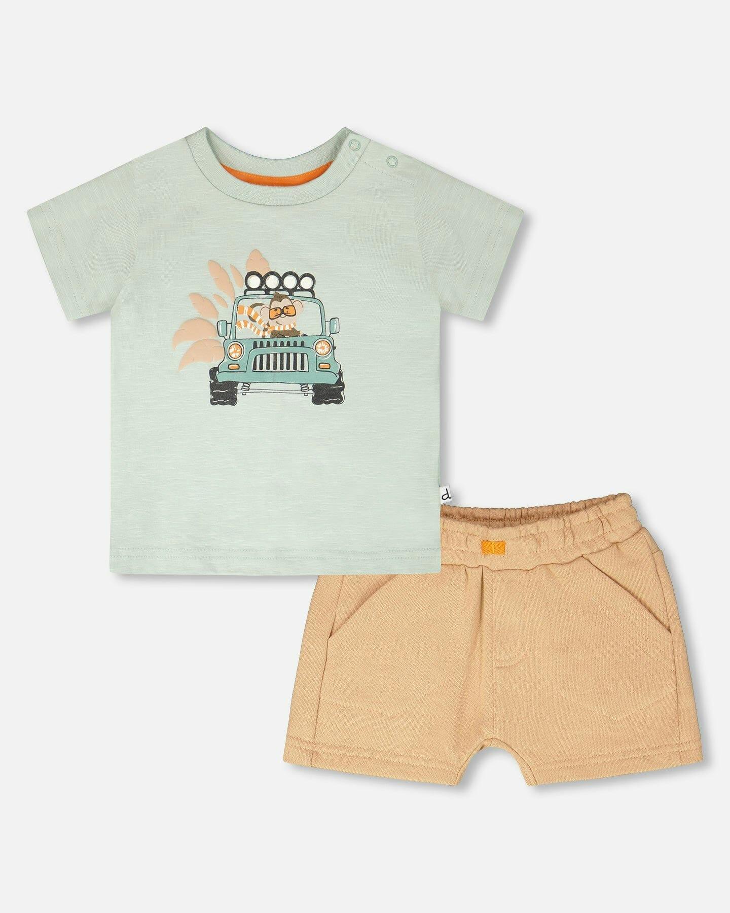 Organic Cotton T-Shirt And Short Set