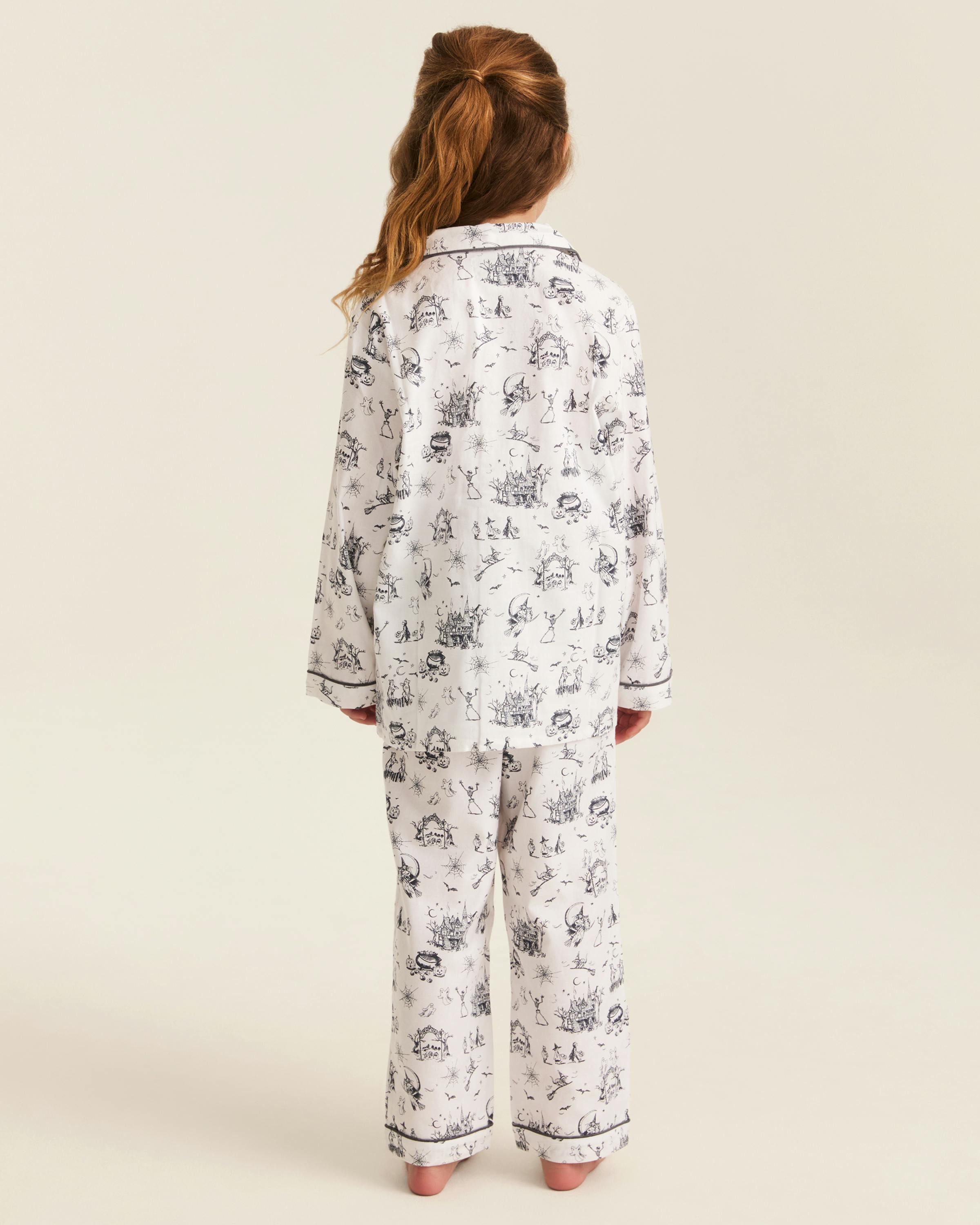 Kid's Twill Pajama Set in Hallow's Eve Toile