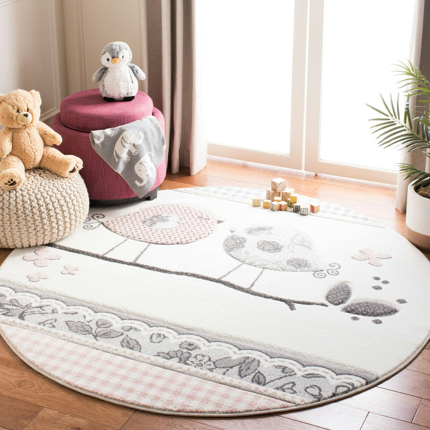 Carousel Kids Rug, Pink