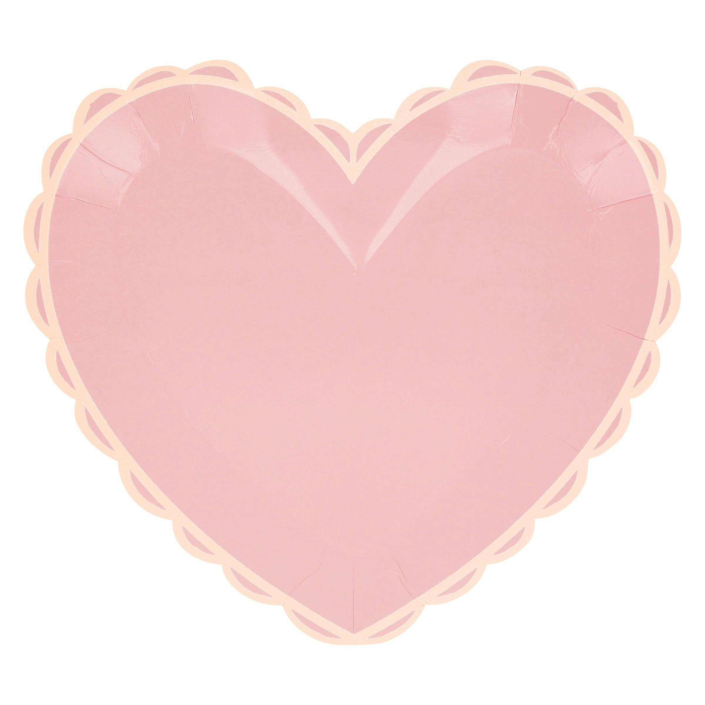 Pastel Heart Large Plates
