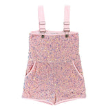 Pretty in Pink Sequin Overalls