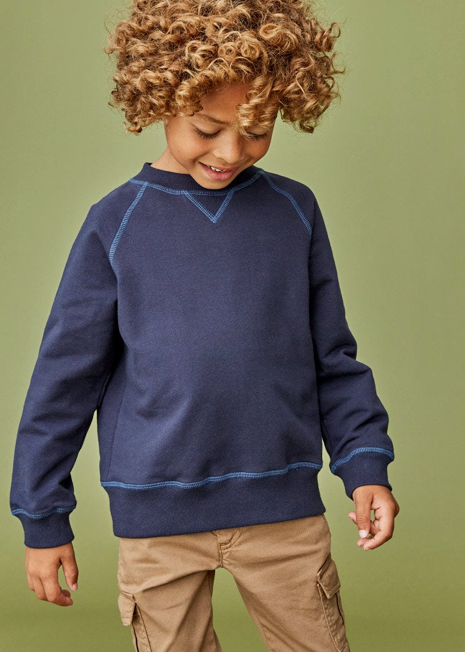 Raglan Sleeve Fleece Sweatshirt