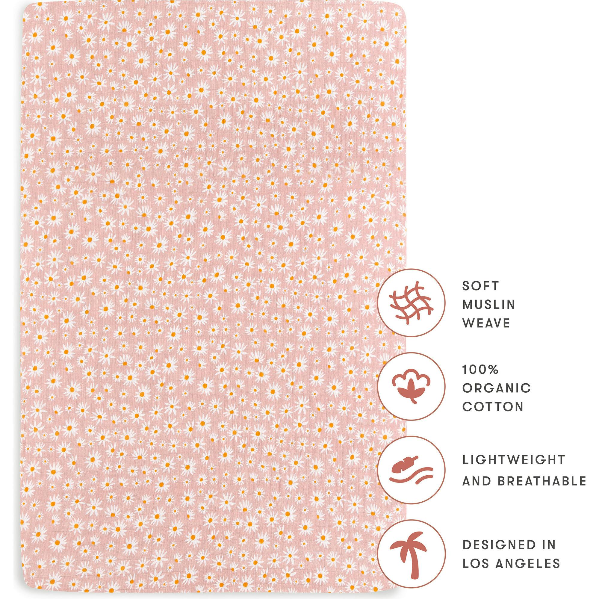 Organic Muslin Cotton Mini Crib Sheet