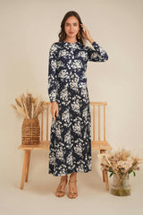 Printed Maxi Jumper Sweater Set