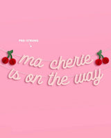Ma Cherie Banner - 3D glitter banner